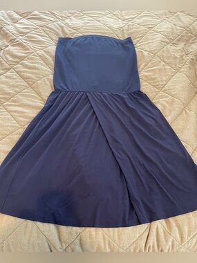 Wolford Navy Tube Dress or a midi shirt Size L